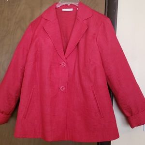New, unworn Coldwater Creek silk blend jacket.